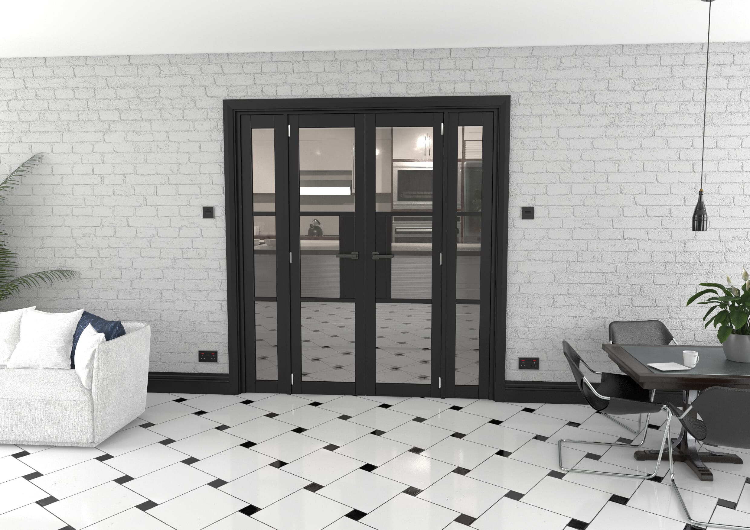 Heritage Black Glazed Prefinished French Door Set 1770mm(W) x 2021mm(H)