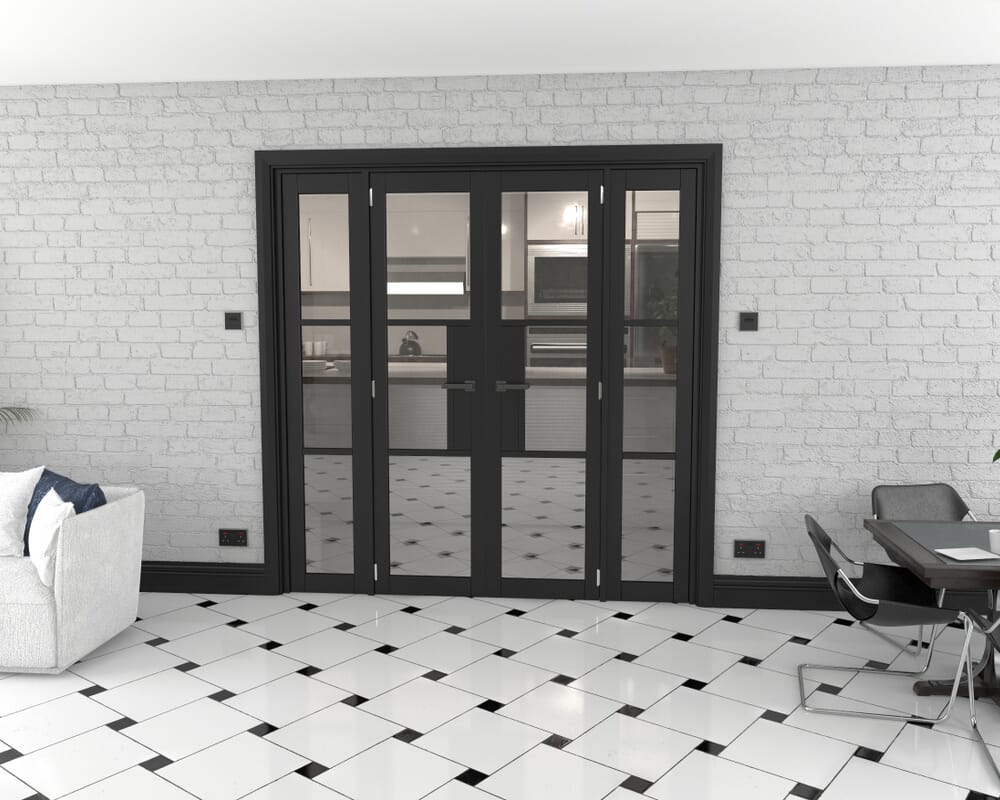 Heritage Black Glazed Prefinished French Door Set 1922mm(W) x 2021mm(H)