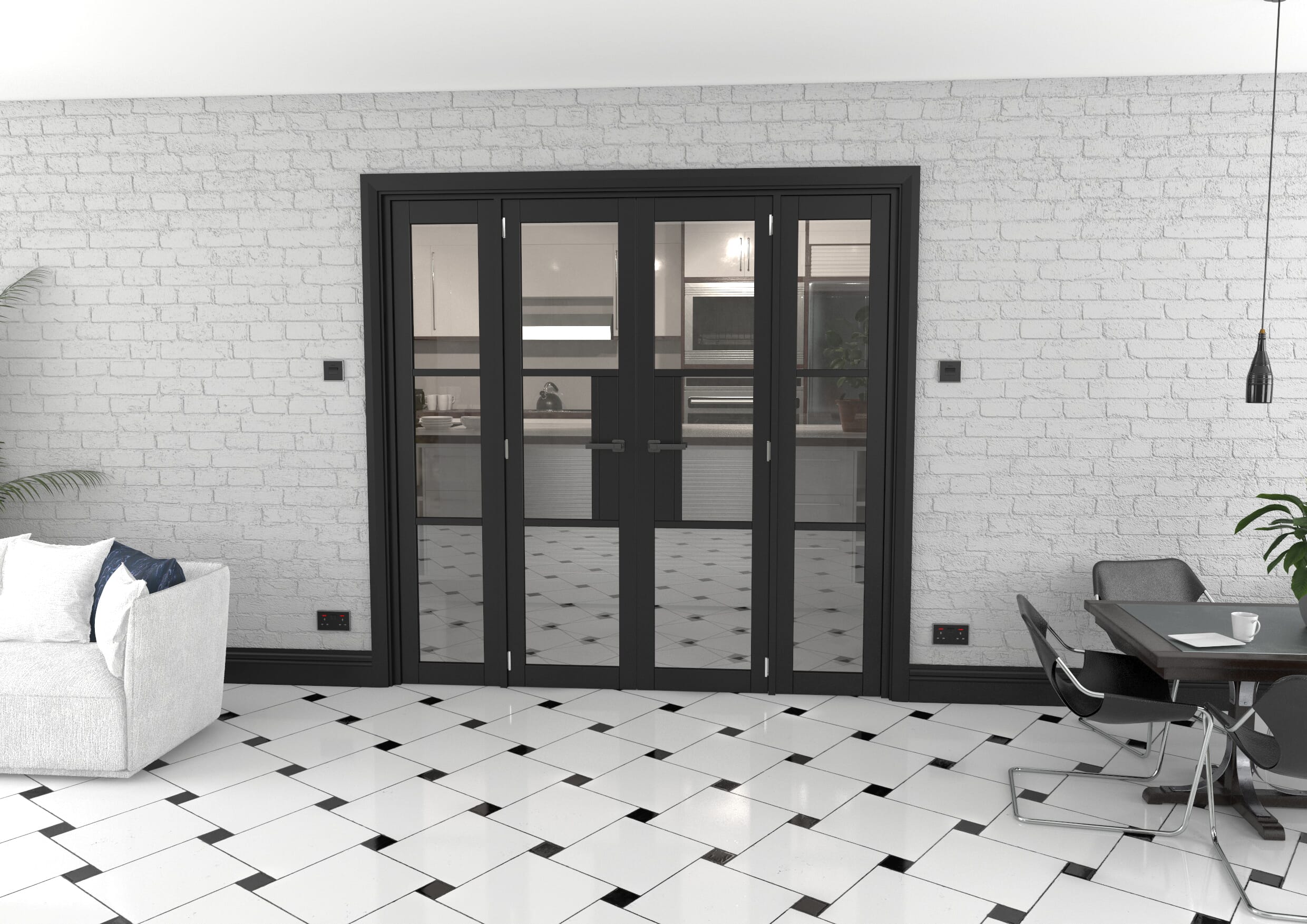 Heritage Black Glazed Prefinished French Door Set 1998mm(W) x 2021mm(H)