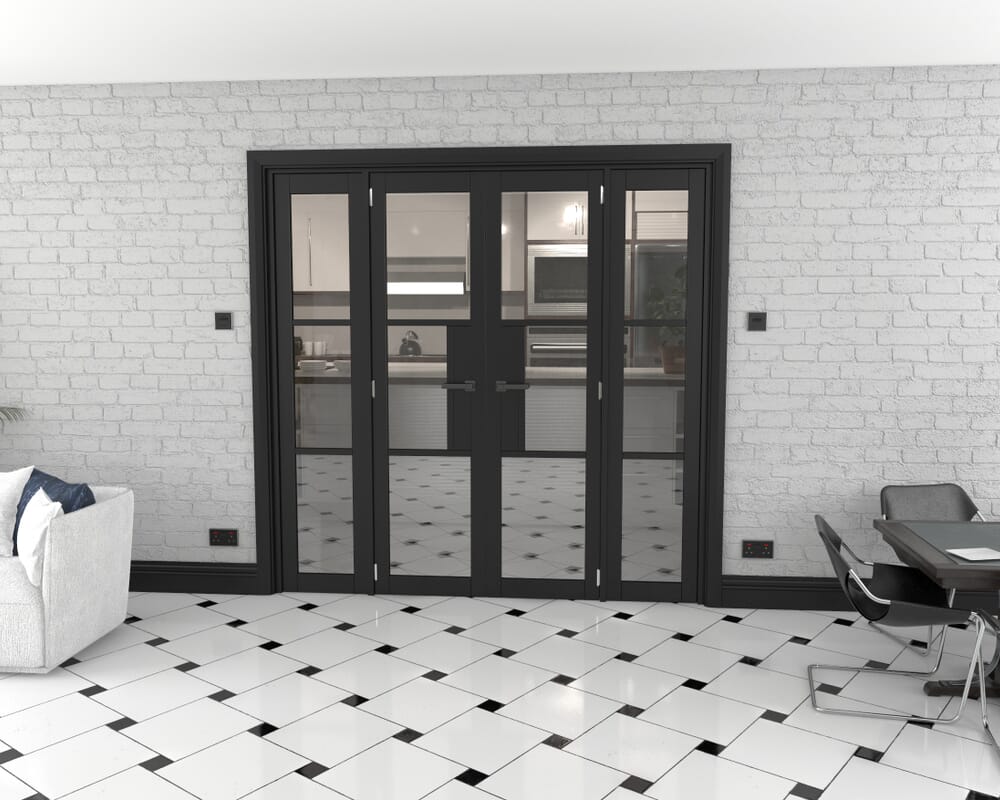 Heritage Black Glazed Prefinished French Door Set 1998mm(W) x 2021mm(H)