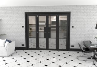 Heritage Black Glazed Prefinished French Door Set 2226mm(W) x 2021mm(H)