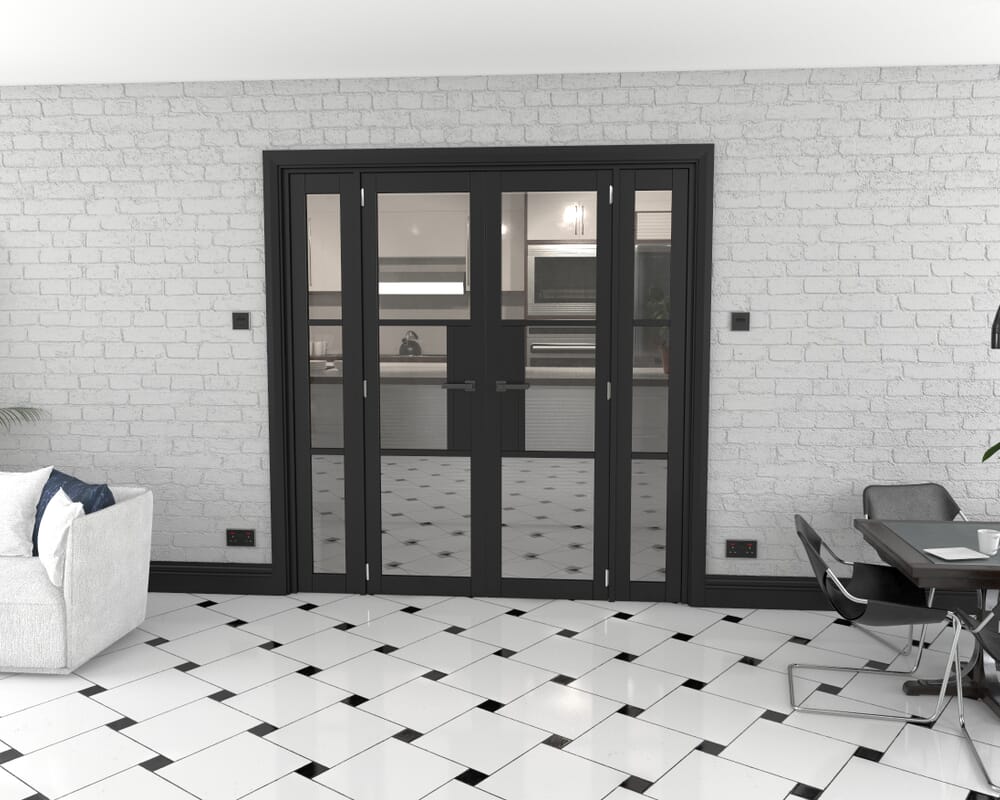 Heritage Black Glazed Prefinished French Door Set 1850mm(W) x 2021mm(H)