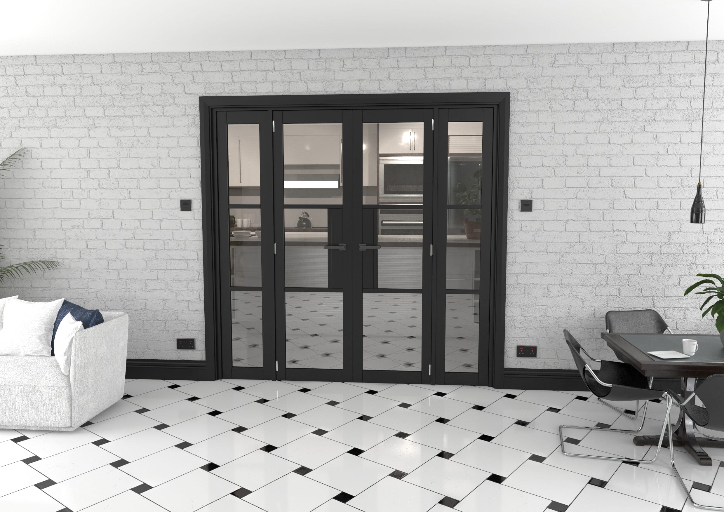 Heritage Black Glazed Prefinished French Door Set 2002mm(W) x 2021mm(H)