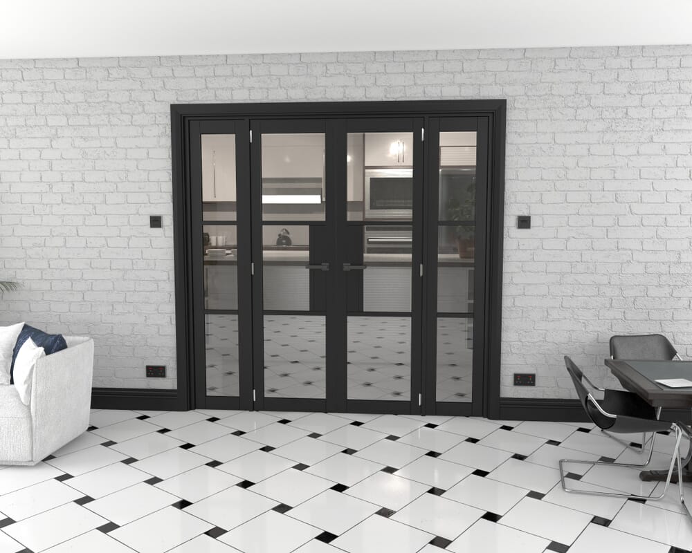 Heritage Black Glazed Prefinished French Door Set 2002mm(W) x 2021mm(H)