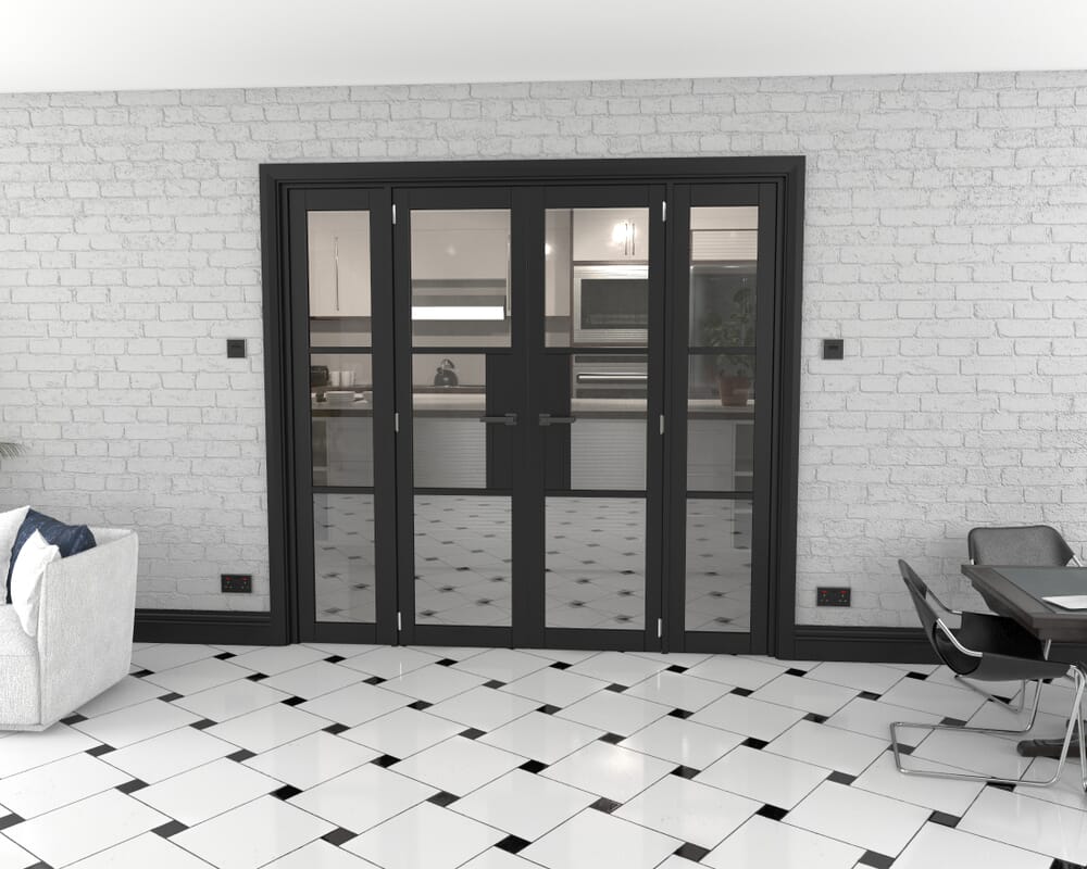 Heritage Black Glazed Prefinished French Door Set 2078mm(W) x 2021mm(H)