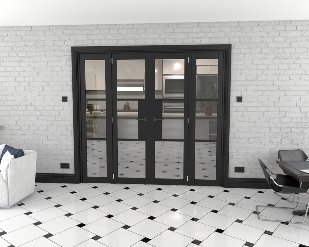 Heritage Black Glazed Prefinished French Door Set 2154mm(W) x 2021mm(H)
