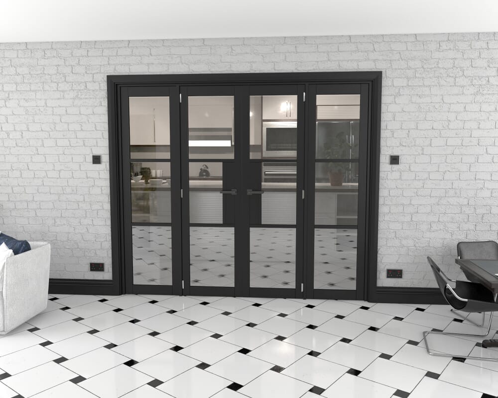 Heritage Black Glazed Prefinished French Door Set 2306mm(W) x 2021mm(H)