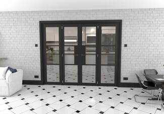 Heritage Black Glazed Prefinished French Door Set 2386mm(W) x 2021mm(H)