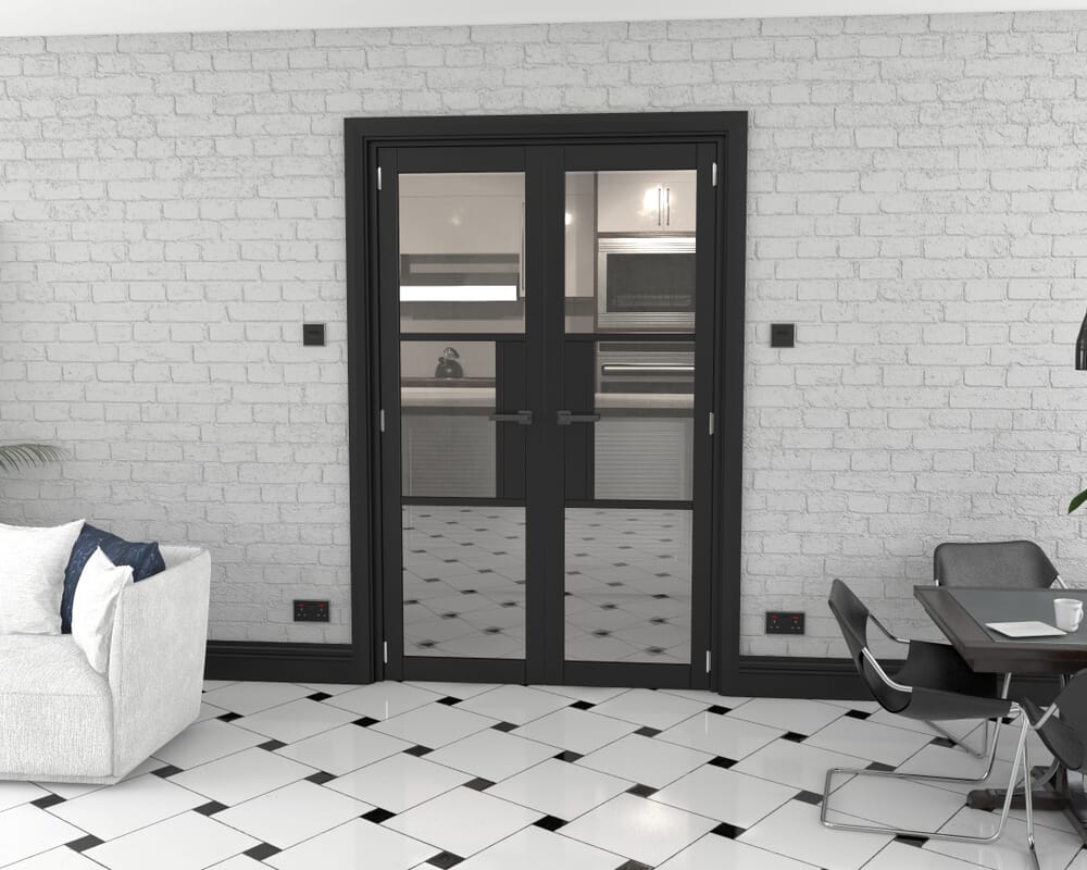 Heritage Black Glazed Prefinished French Door Set 1276mm(W) x 2021mm(H)