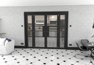 Heritage Black Glazed Prefinished French Door Set 2228mm(W) x 2021mm(H)