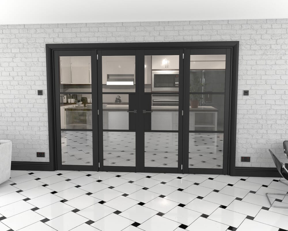 Heritage Black Glazed Prefinished French Door Set 2838mm(W) x 2021mm(H)