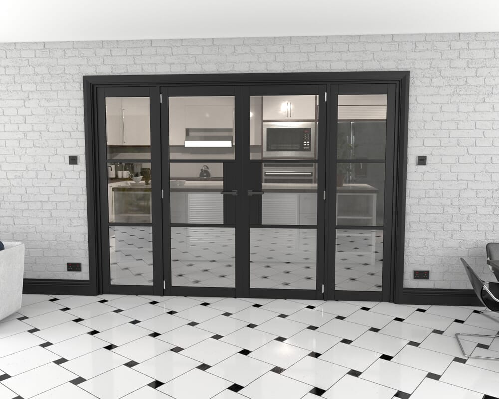 Heritage Black Glazed Prefinished French Door Set 2764mm(W) x 2021mm(H)
