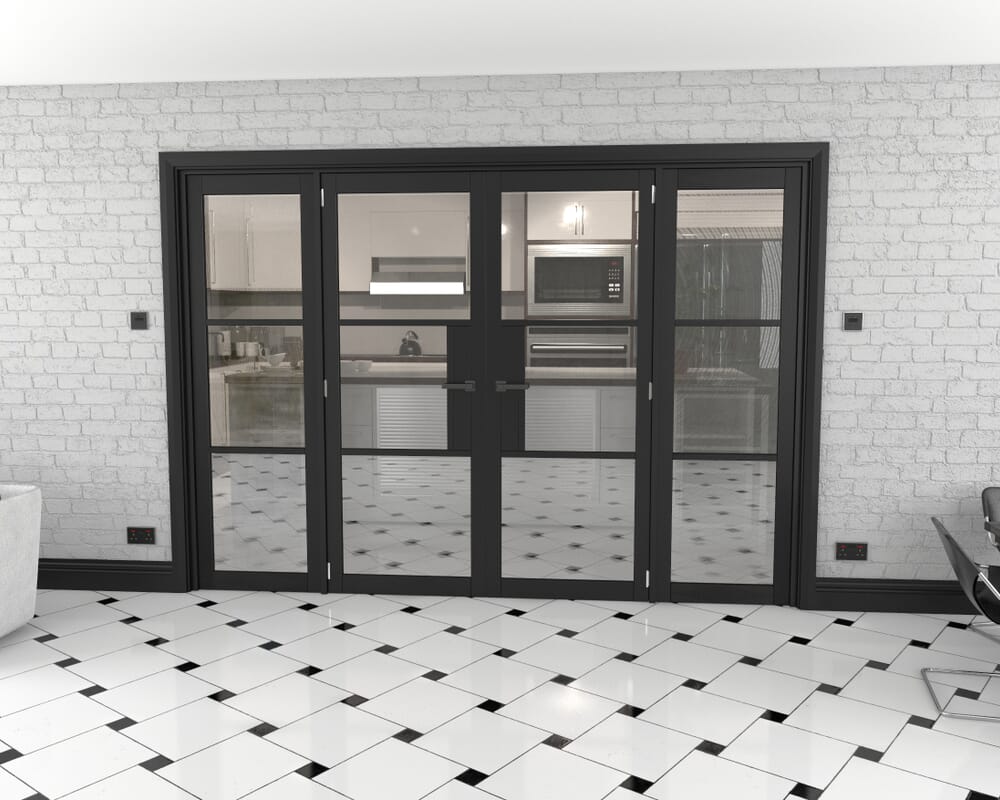 Heritage Black Glazed Prefinished French Door Set 2838mm(W) x 2021mm(H)