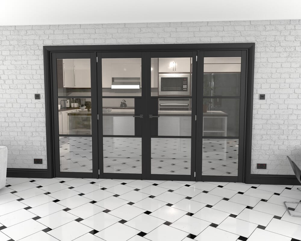 Heritage Black Glazed Prefinished French Door Set 2990mm(W) x 2021mm(H)
