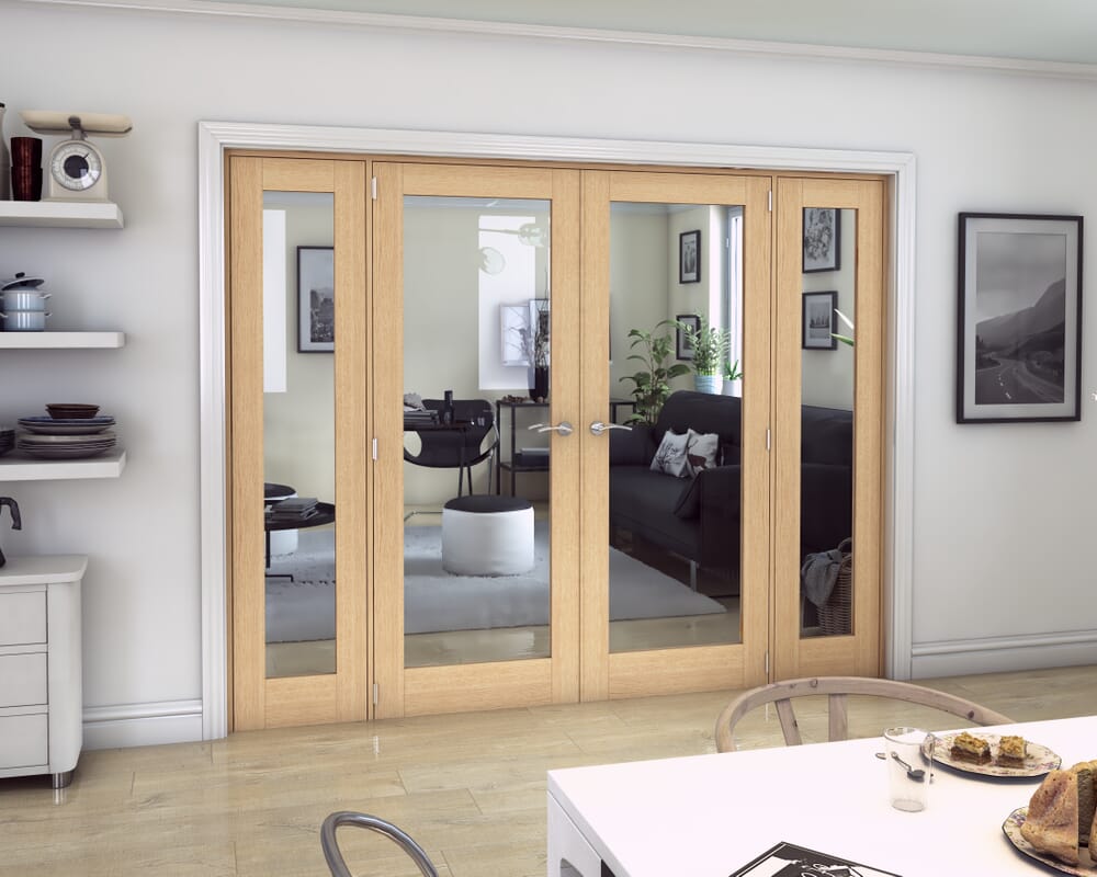 Oak Prefinished French Door Set 2302mm(W) x 2021mm(H)