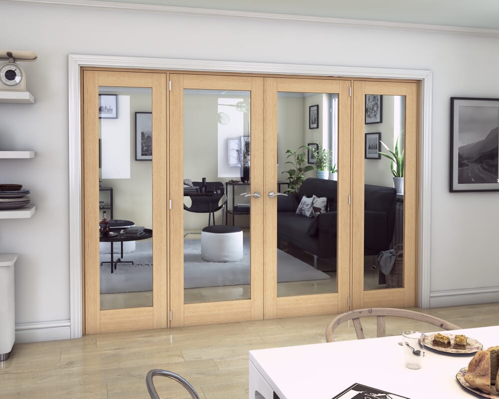Oak Prefinished French Door Set 2530mm(W) x 2021mm(H)