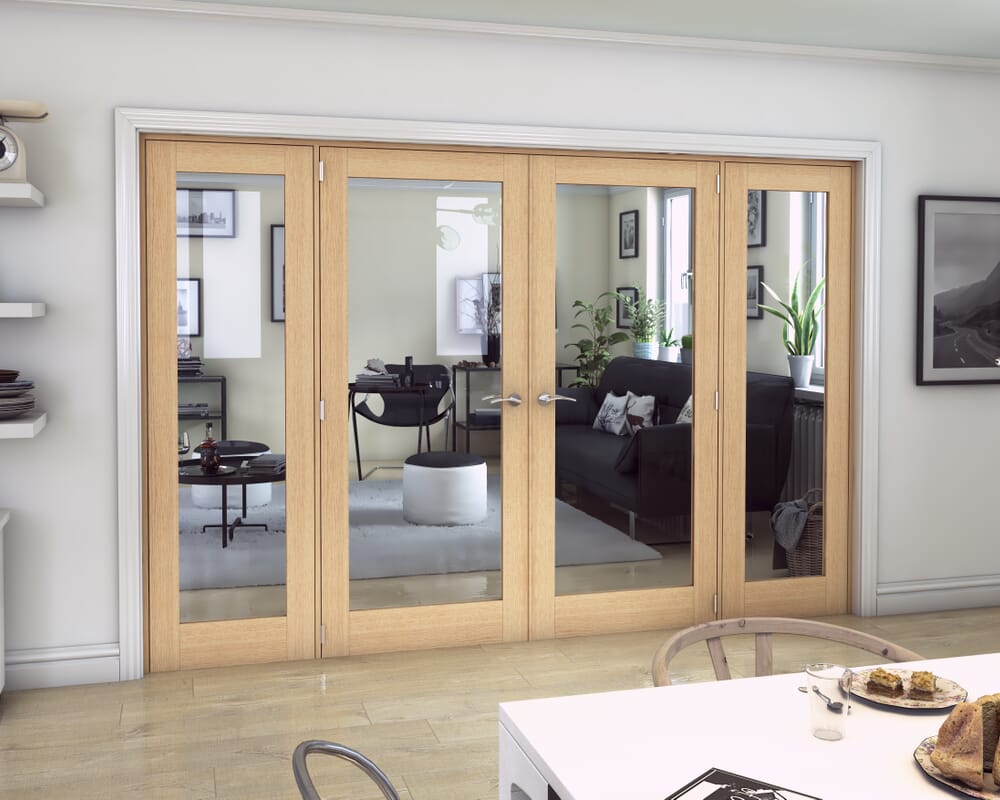 Oak Prefinished French Door Set 2762mm(W) x 2021mm(H)