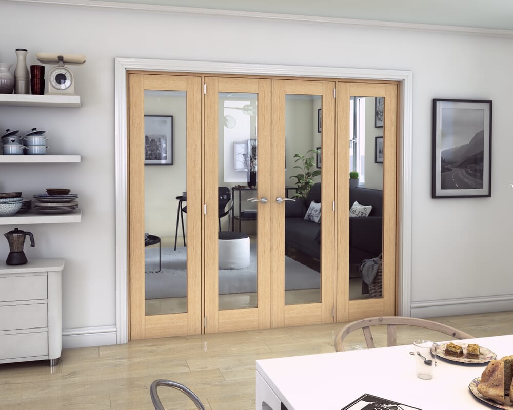 Oak P10 French Door Set 2072mm(W) x 2021mm(H)