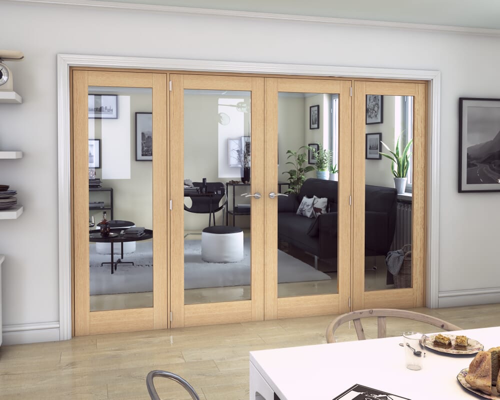 Oak P10 French Door Set 2684mm(W) x 2021mm(H)