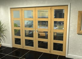 Oak 4l French Door Set 2072mm(w) X 2021mm(h) Image