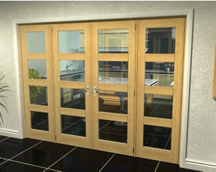 Oak 4L French Door Set 2000mm(W) x 2021mm(H)