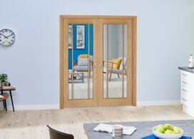 Lincoln Oak 1300mm X 2031mm French Door Kit Image