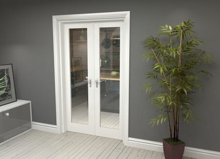 White P10 French Door Set 1202mm(W) x 2021mm(H)
