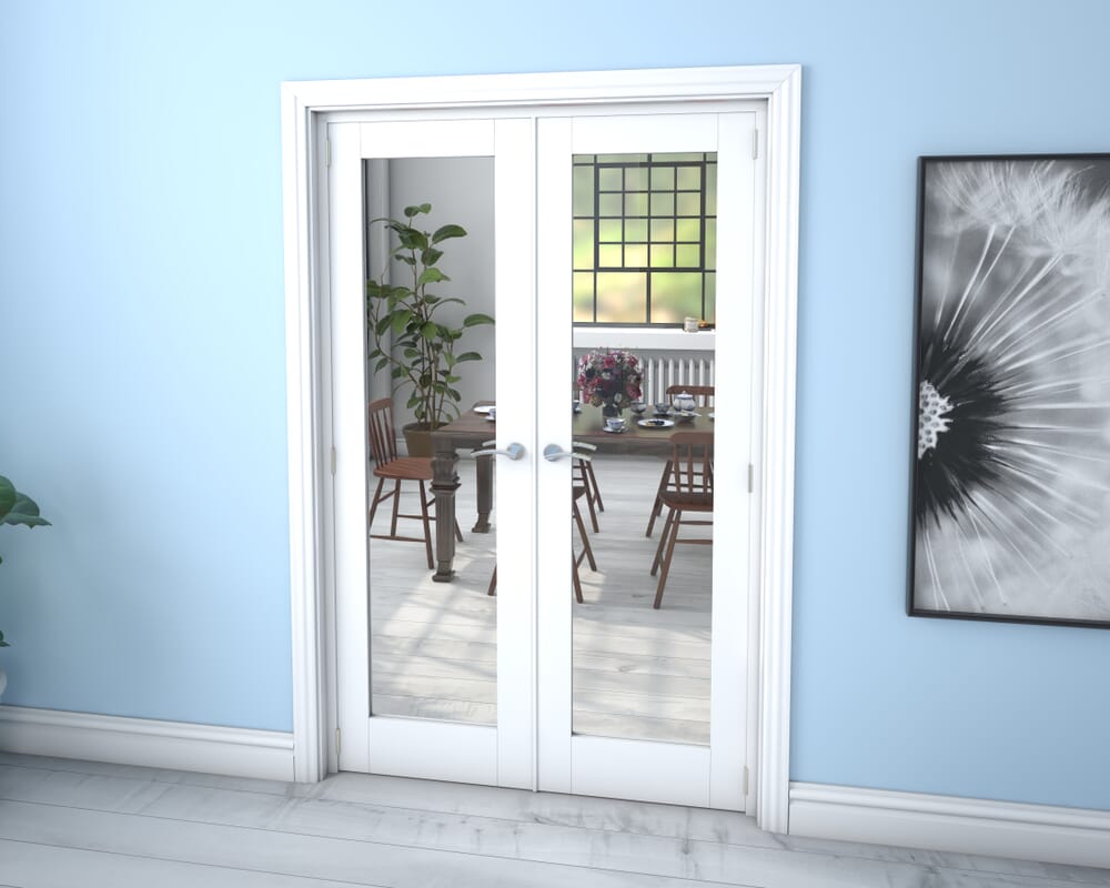 White P10 French Door Set 1276mm(W) x 2021mm(H)