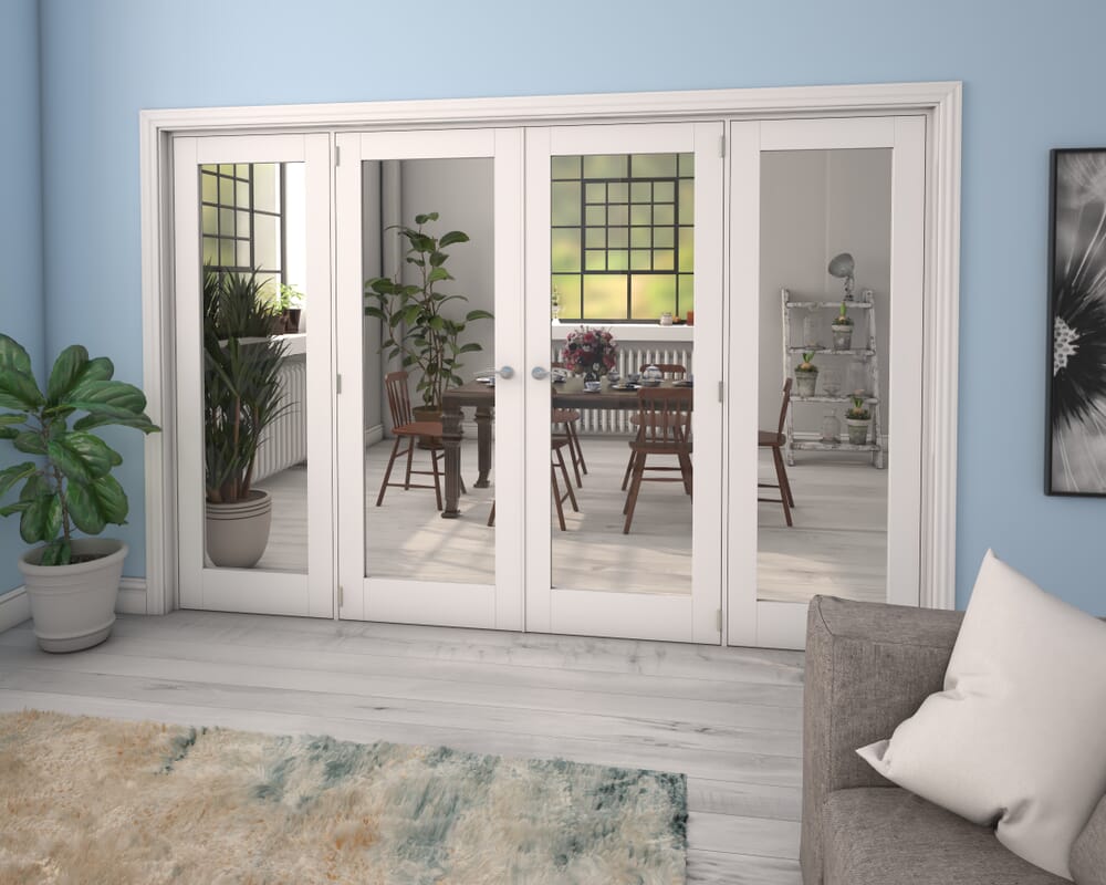 White P10 French Door Set 2684mm(W) x 2021mm(H)
