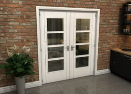 White Iseo 4l French Door Set 1736mm(w) X 2021mm(h) Image