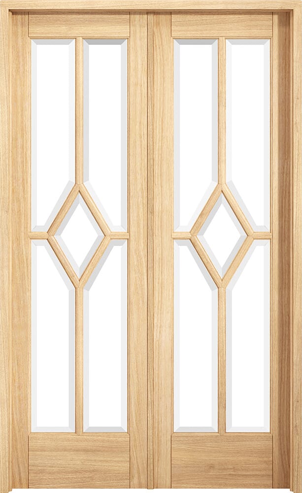 W4 Reims Oak Internal French Doors by LPD