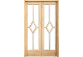 W4 Reims Oak Internal French Doors by LPD