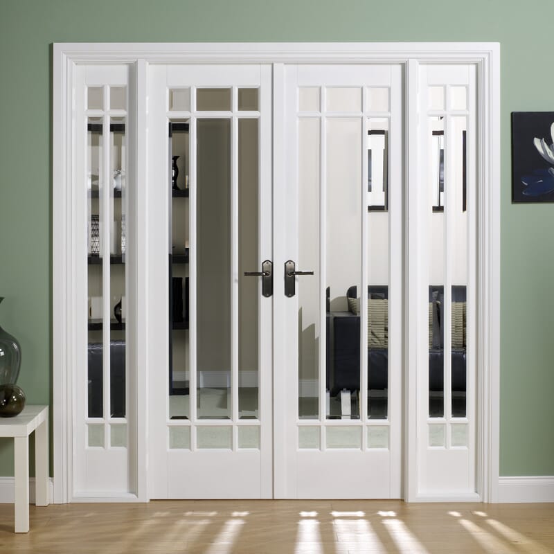 1904x2031mm Manhattan W6 Room Divider Set Internal French Doors With ...