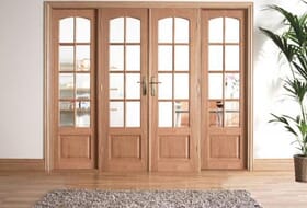 W8 Oak Room Divider Set With Sidelights Image