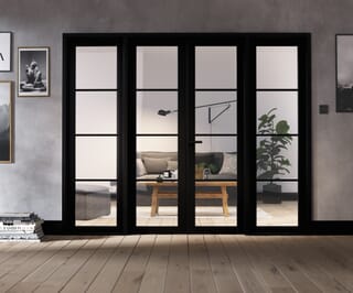 Soho Black Internal French Doors by LPD