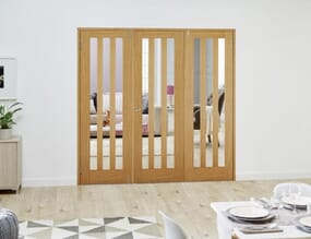 Aston Oak Folding Room Divider (3 x 610mm doors)