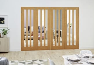 Aston Oak Folding Room Divider (4 x 610mm doors)