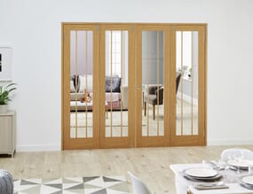 Lincoln Oak French Folding  Room Dividers