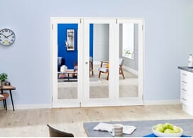 White P10 Folding Room Divider (3 X 610mm Doors) Image