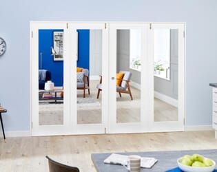 White P10 Folding Room Divider (4 x 686mm Doors)