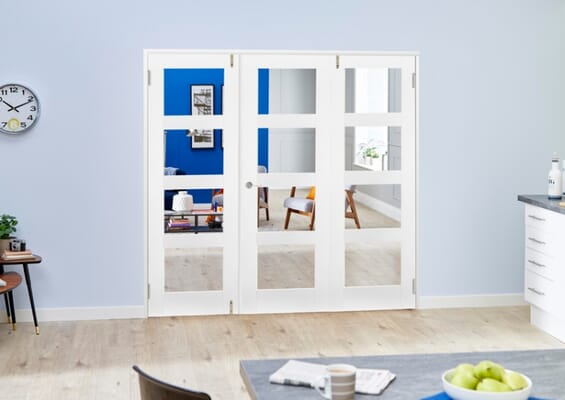 White 4L Folding Room Divider (3 x 533mm doors)