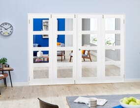 White 4L Folding Room Divider (4 x 533mm doors)