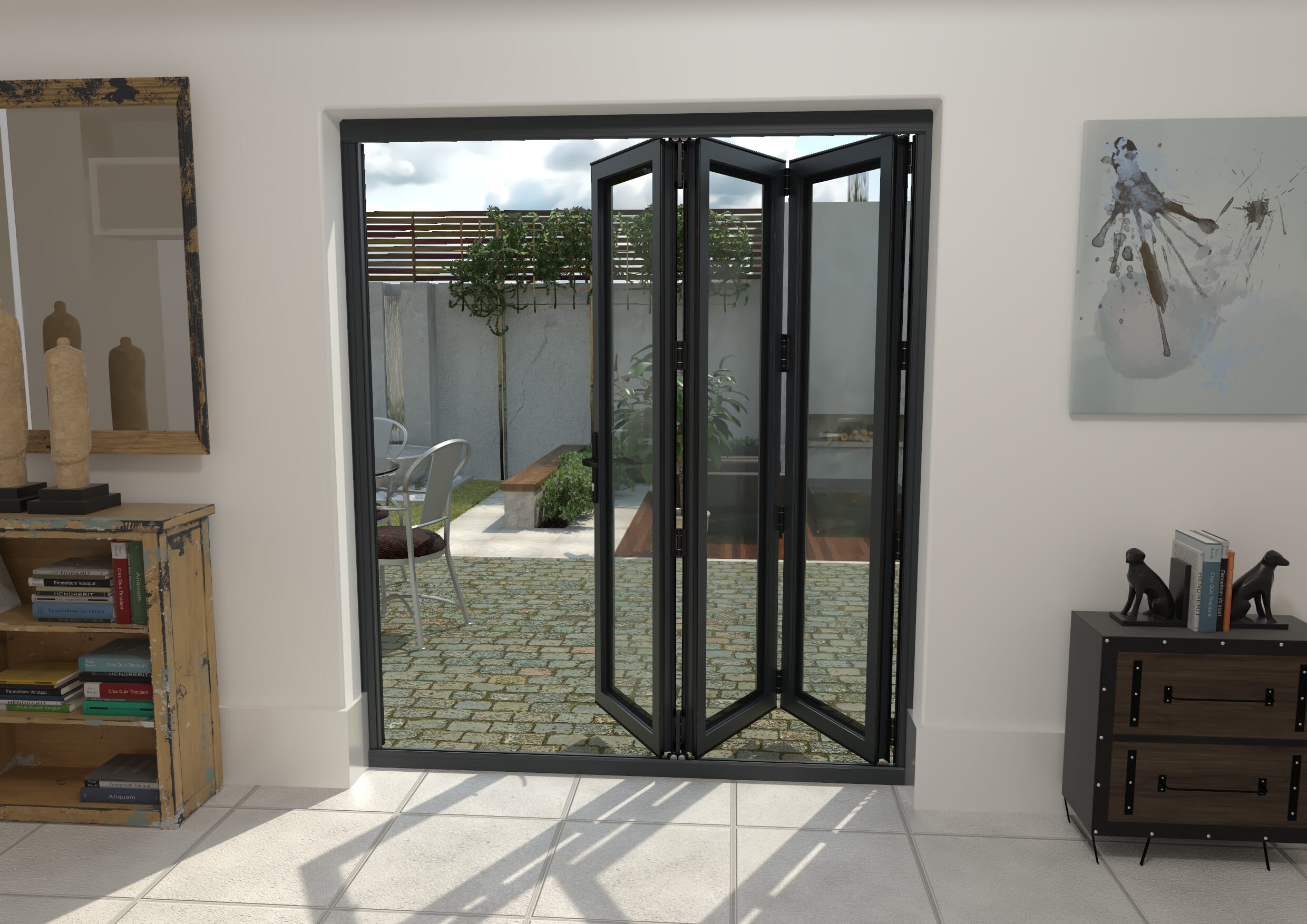 Aluminium Bifold Doors | Aluminium Folding Patio Doors - Climadoor