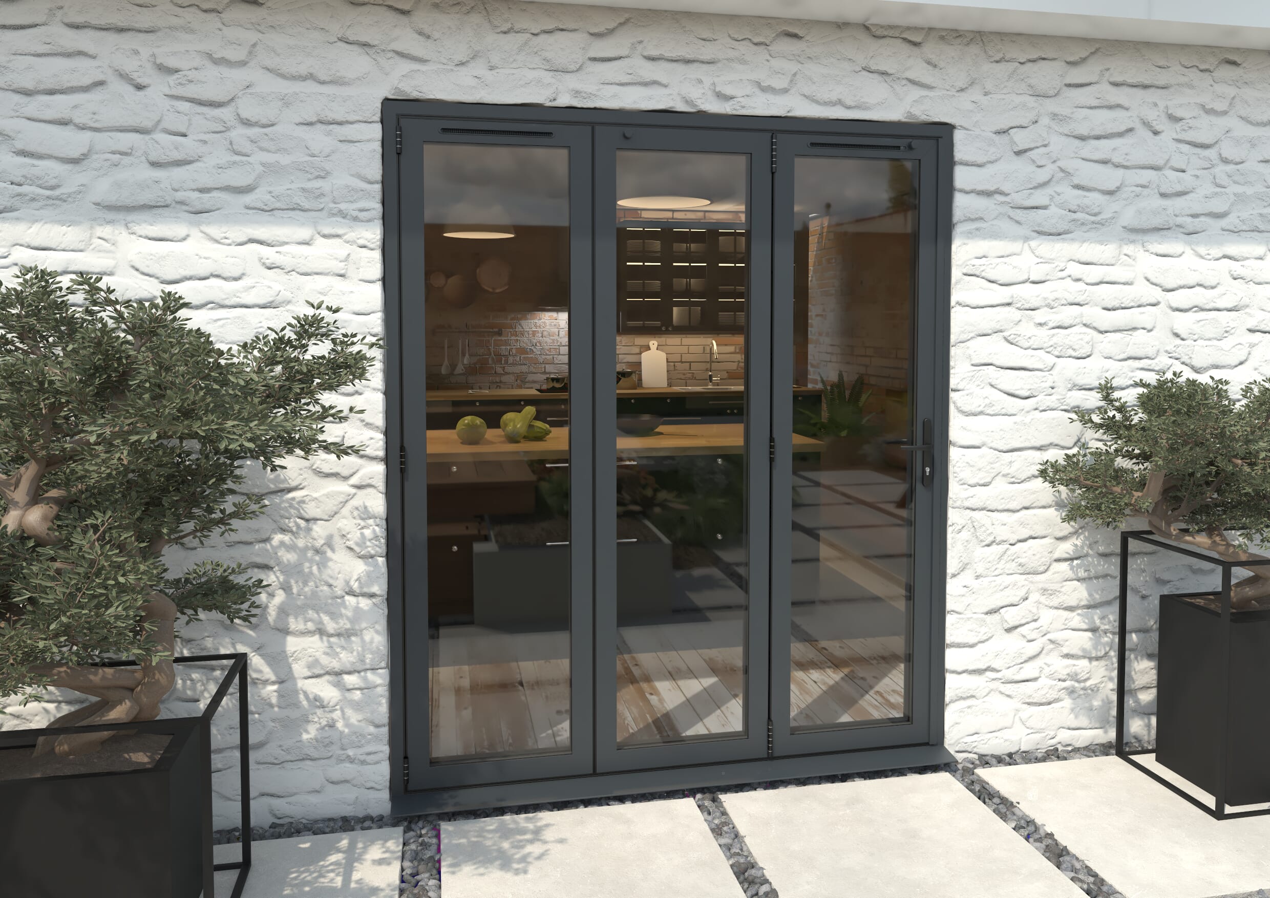 Aluminium Bifold Doors | Aluminium Folding Patio Doors - Climadoor