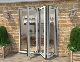 Climadoor White Aluminium Bifold Doors - Part Q Compliant