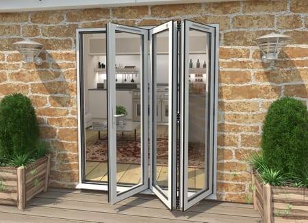 Climadoor White Aluminium Bifold Doors - Part Q Compliant