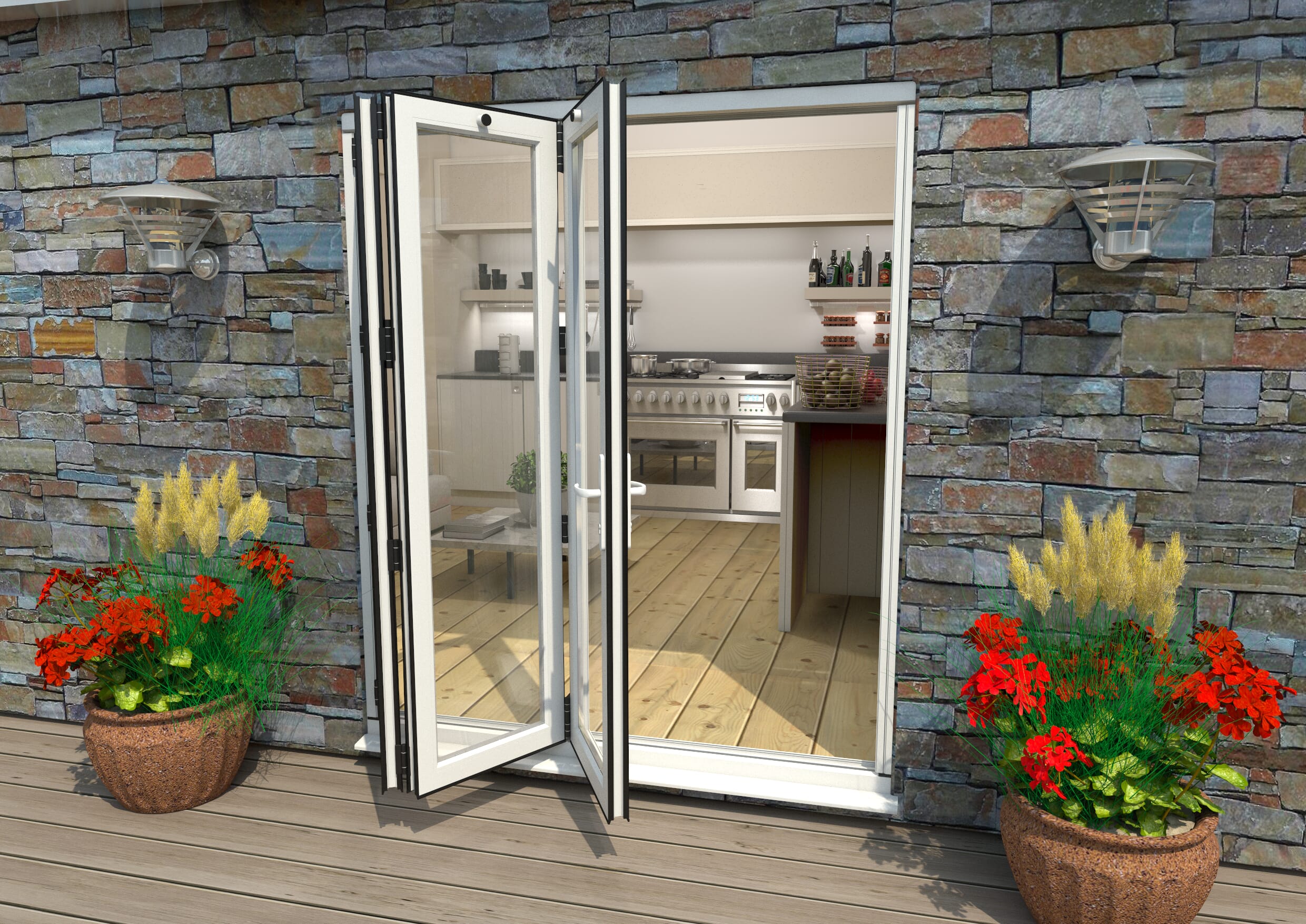 Aluminium Bifold Doors | Aluminium Folding Patio Doors - Climadoor