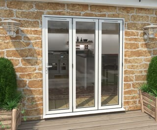 Climadoor White Aluminium Bifold Doors - Part Q Compliant
