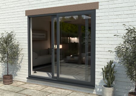 Climadoor UPVC Sliding Patio Doors - Anthracite Grey