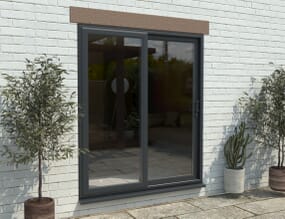 Climadoor Part Q UPVC Sliding Patio Doors - Anthracite Grey